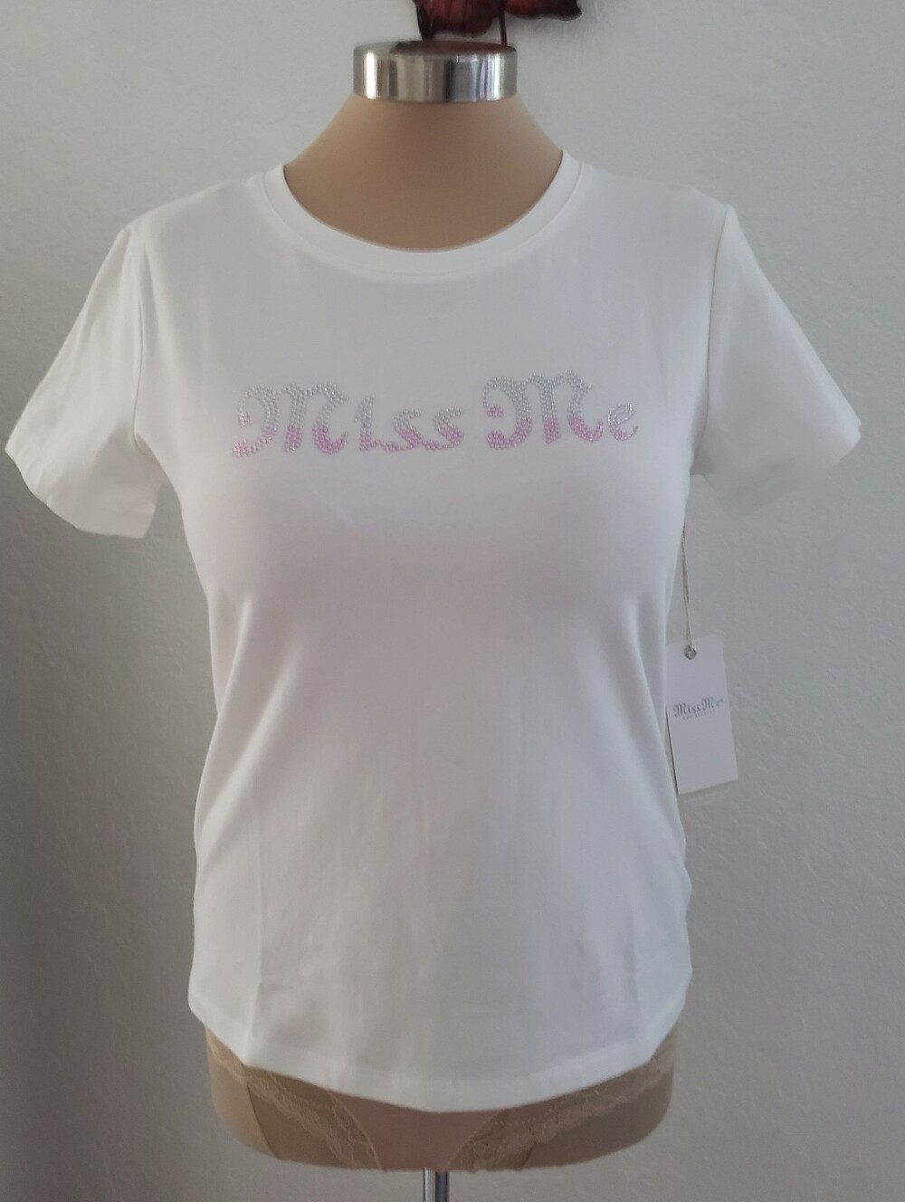 MISS ME | White Tee